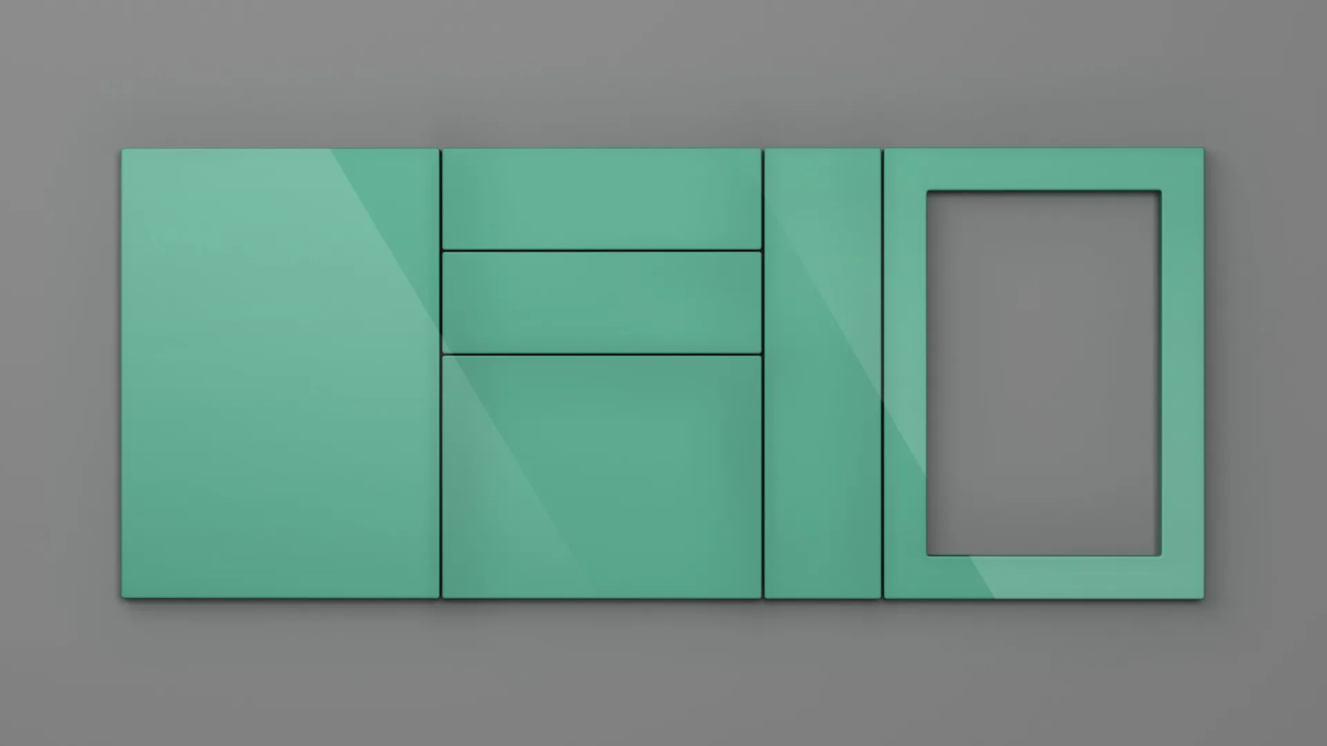 18 mm CANT R2 NETT 4802 VERDE ACVATIC HIGH GLOSS - high gloss - nett colors