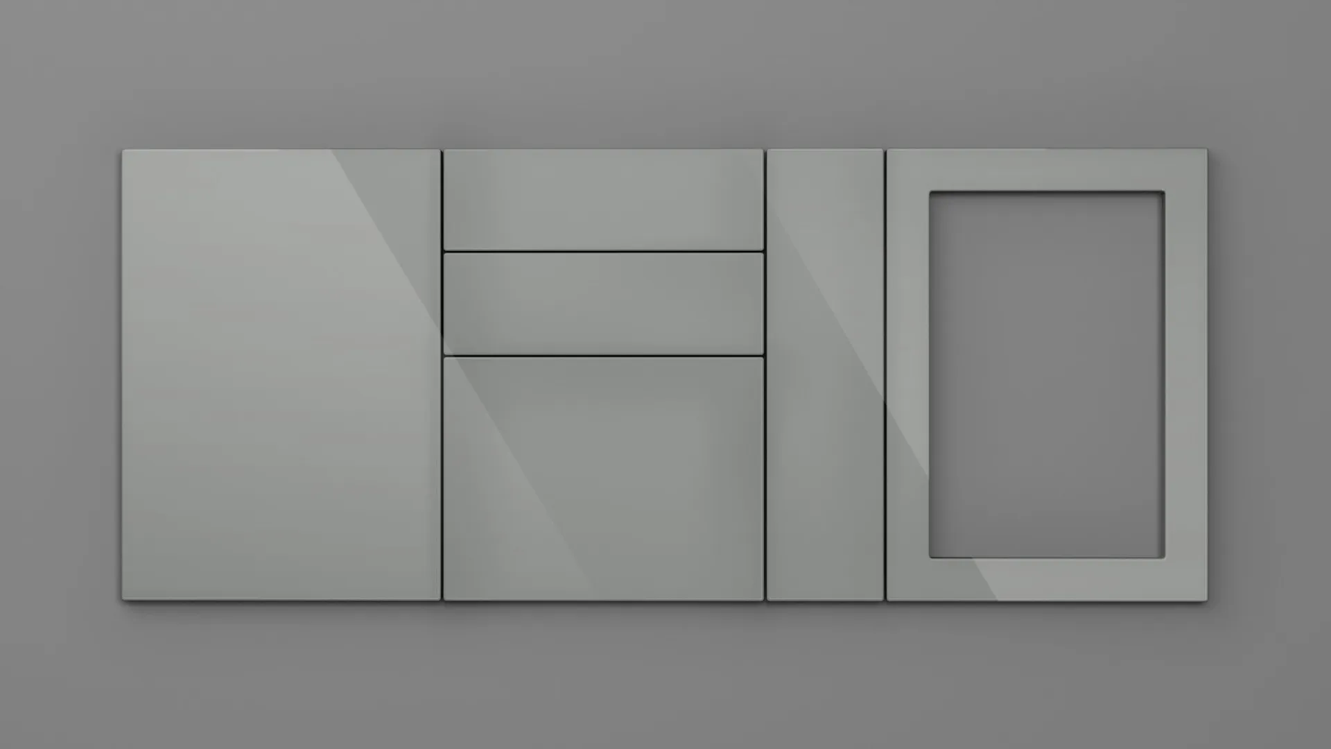 18 mm CANT R3 NETT 8400 GRI DESCHIS HIGH GLOSS - high gloss - nett bond