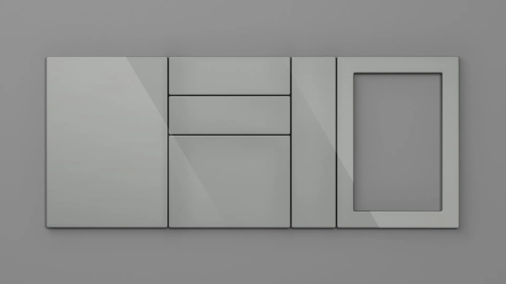 18 mm CANT R6 NETT 8400 GRI DESCHIS HIGH GLOSS - high gloss - nett bond