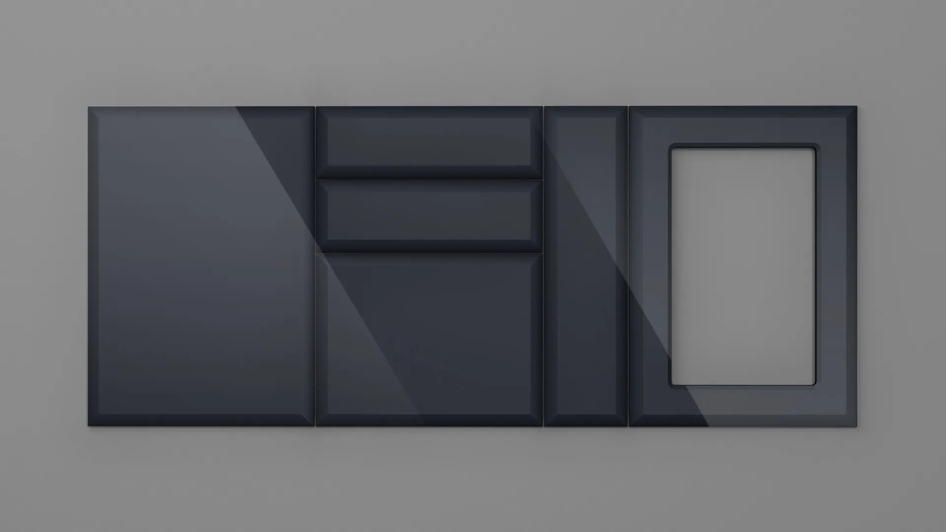 18 mm CANT S NETT 8402 NEGRU GRAFIT HIGH GLOSS - high gloss - nett bond