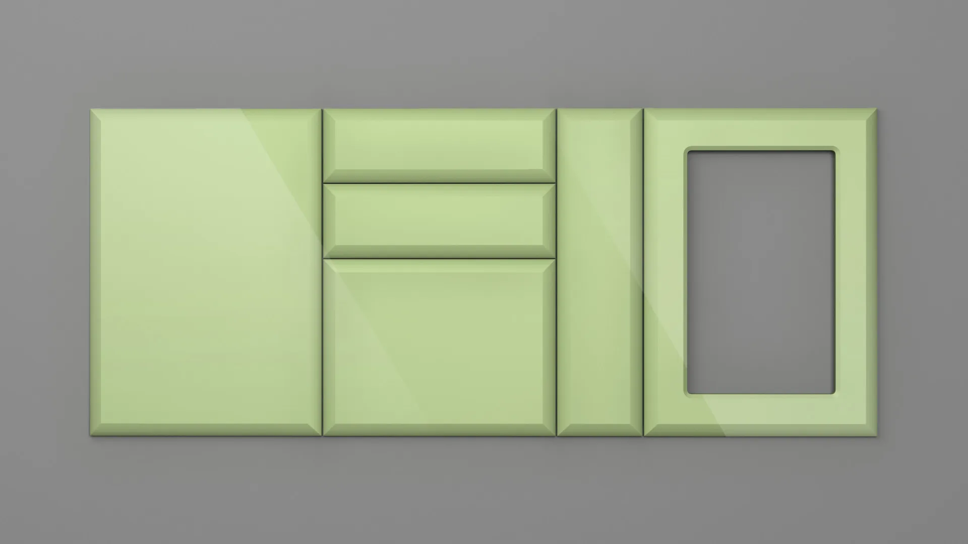 18 mm CANT S NETT 4700 VERDE FISTIC HIGH GLOSS - high gloss - nett colors