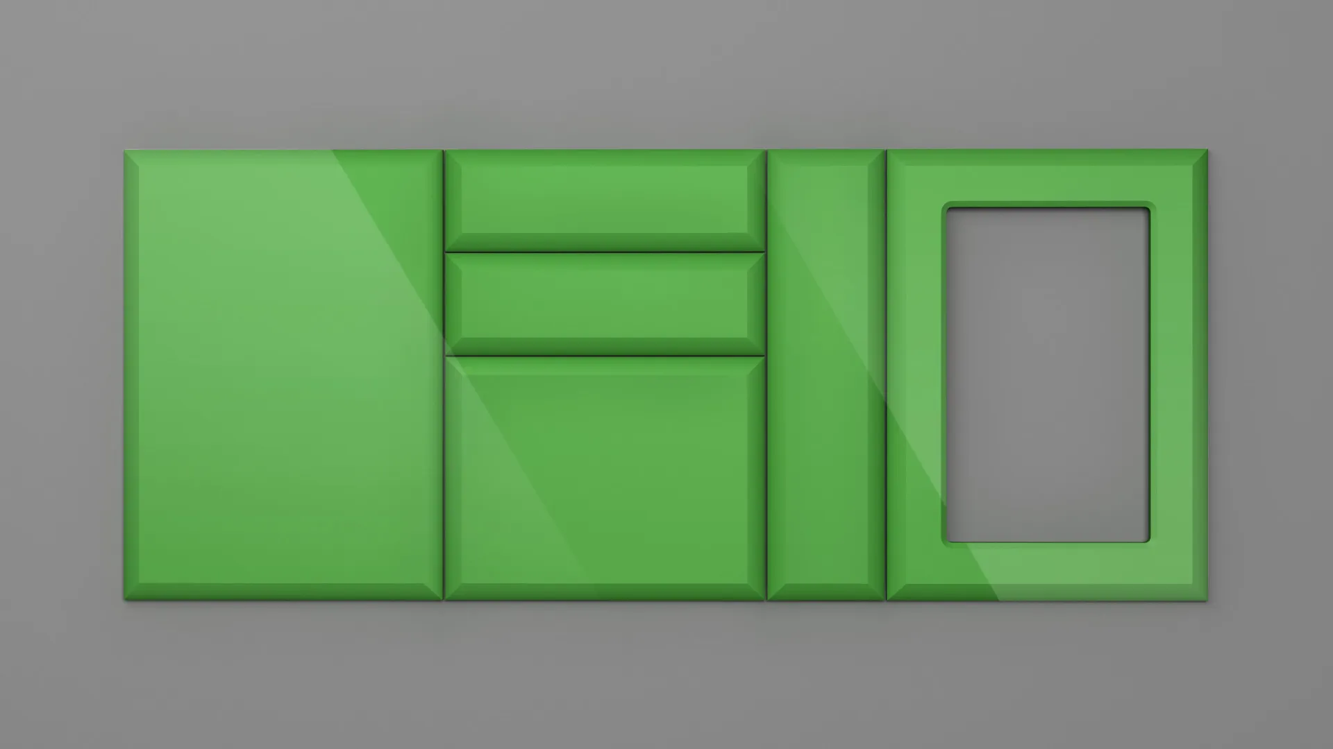 18 mm CANT S NETT 4801 VERDE VIVID HIGH GLOSS - high gloss - nett colors