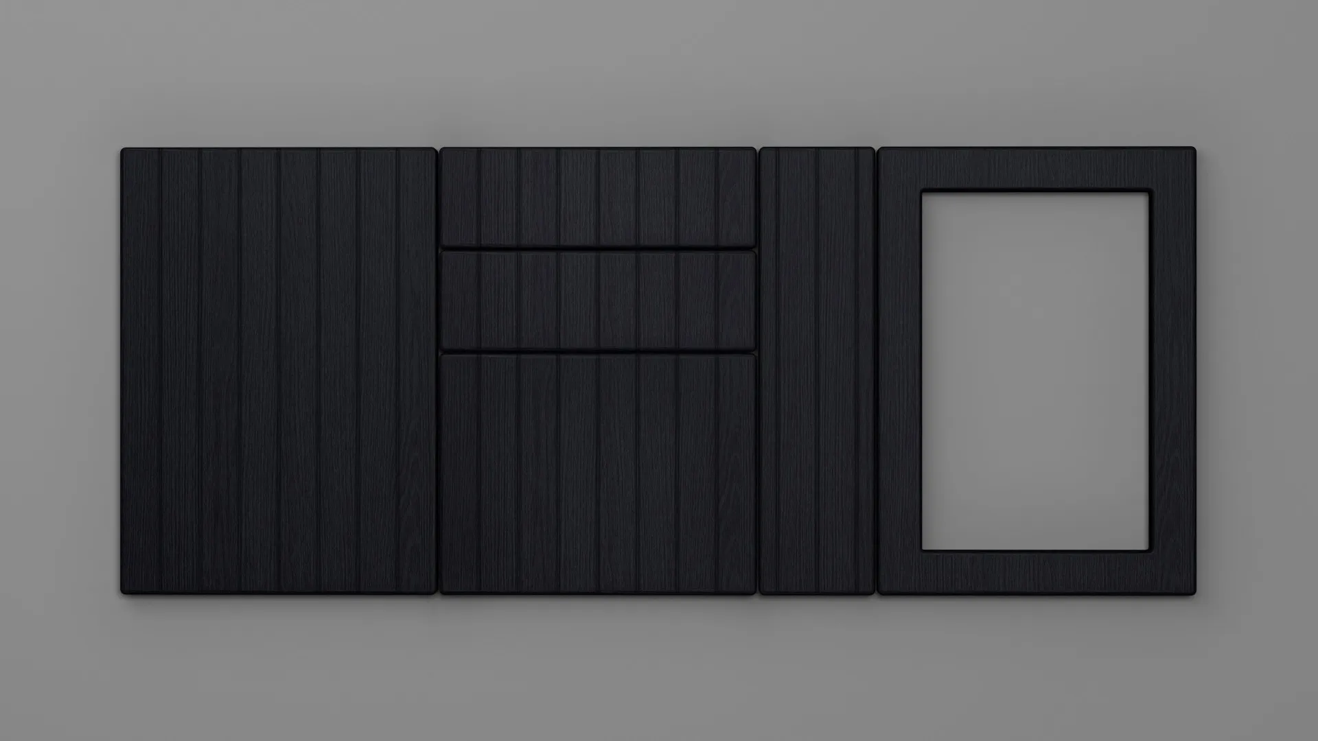 18 mm A58/R6 NEGRU STRUCTO - mat - uni structo