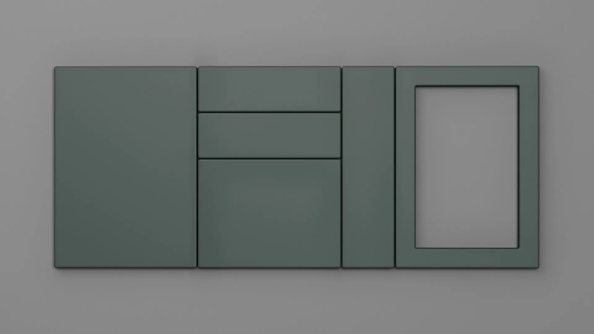 18 mm CANT R6 VERDE STUF ULTRA MAT - ultra mat - culori uni