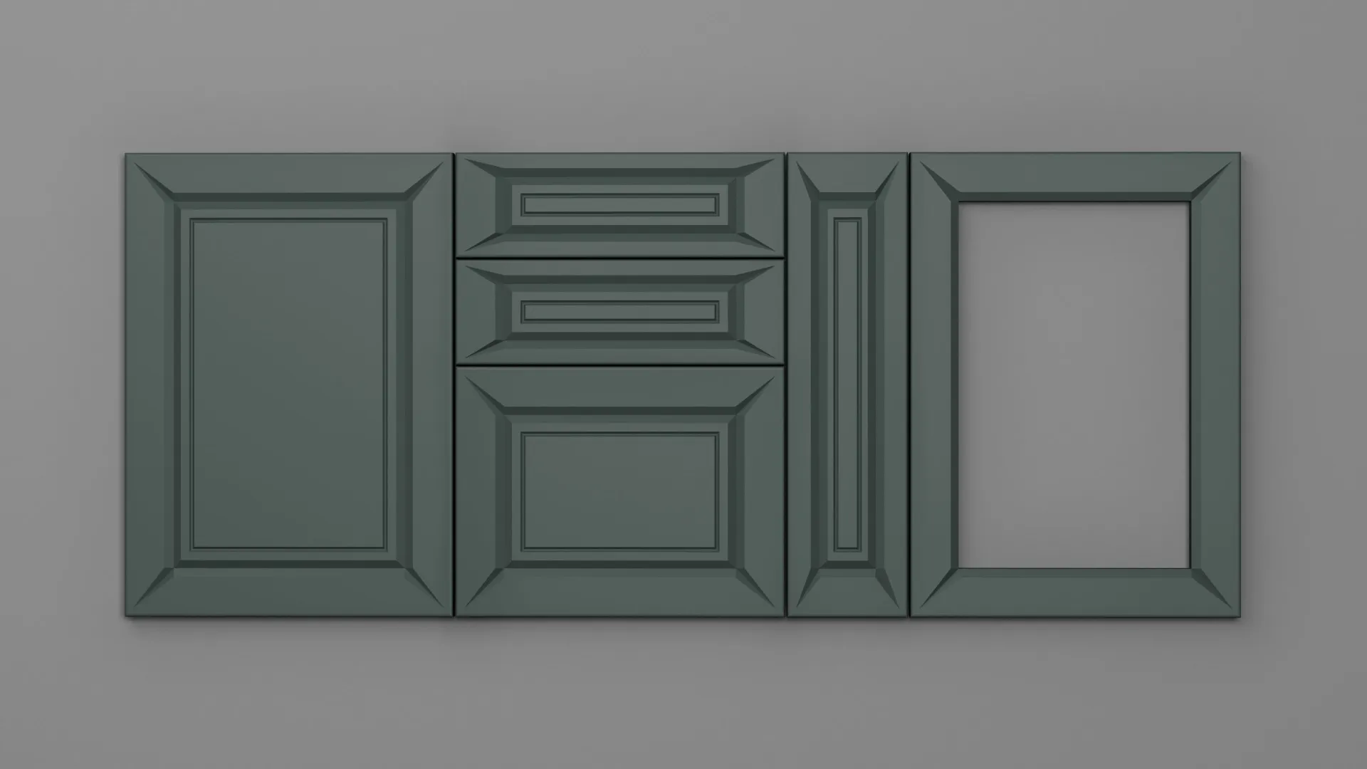 18 mm A45/R3 VERDE STUF ULTRA MAT - ultra mat - culori uni