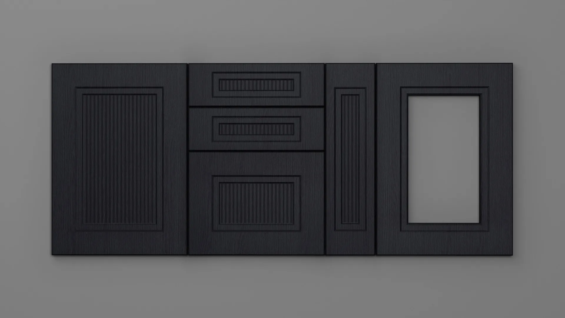 22 mm A270/T NEGRU STRUCTO - mat - uni structo