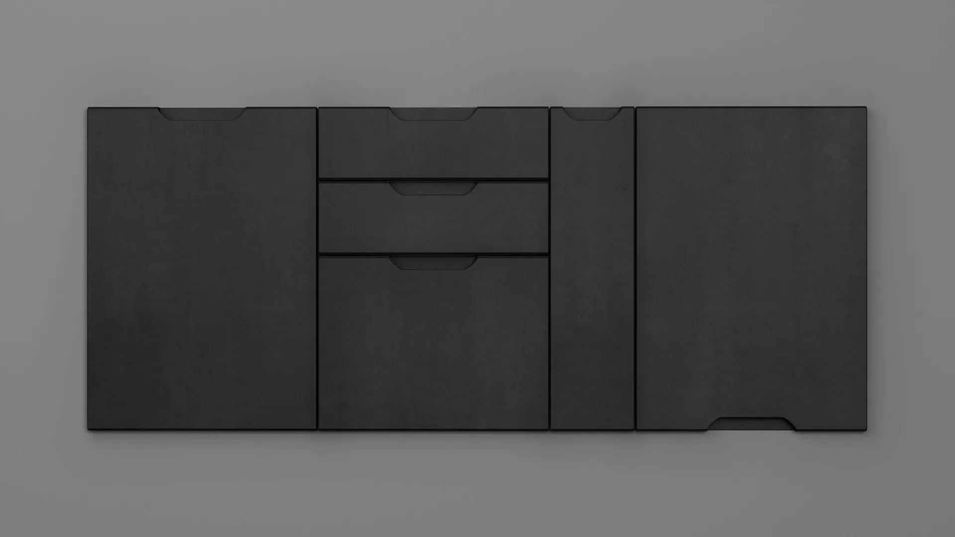 18 mm A330/R3T4 NEGRU CERAMIC - mat - imitație de textură