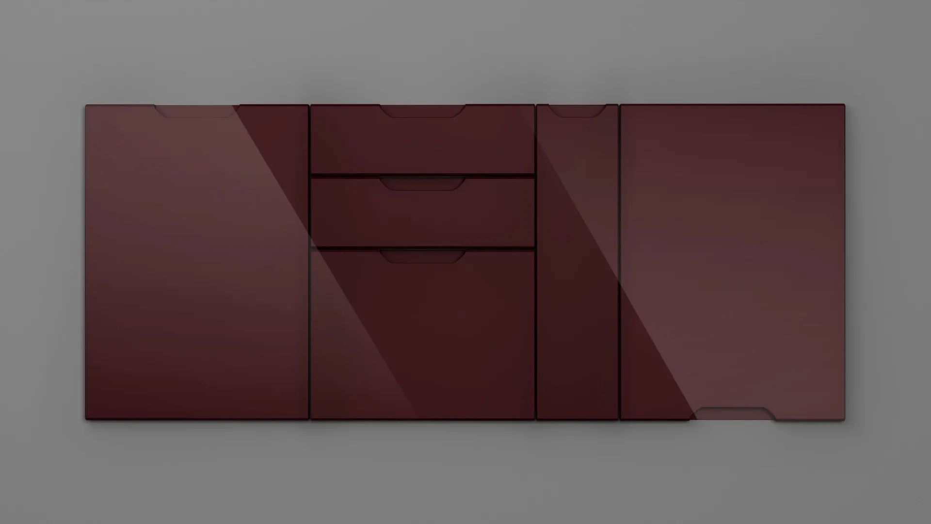18 mm A330/R3T4 BORDO HG 3D - high gloss 3d - culori uni