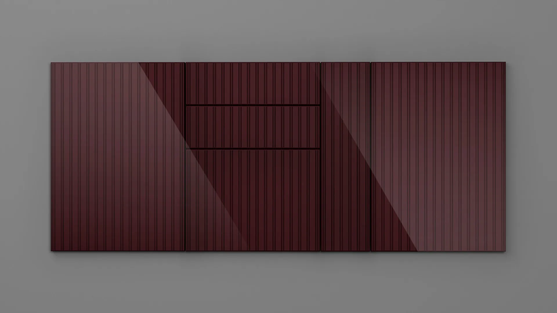 18 mm A356/R3 BORDO HG 3D - high gloss 3d - culori uni