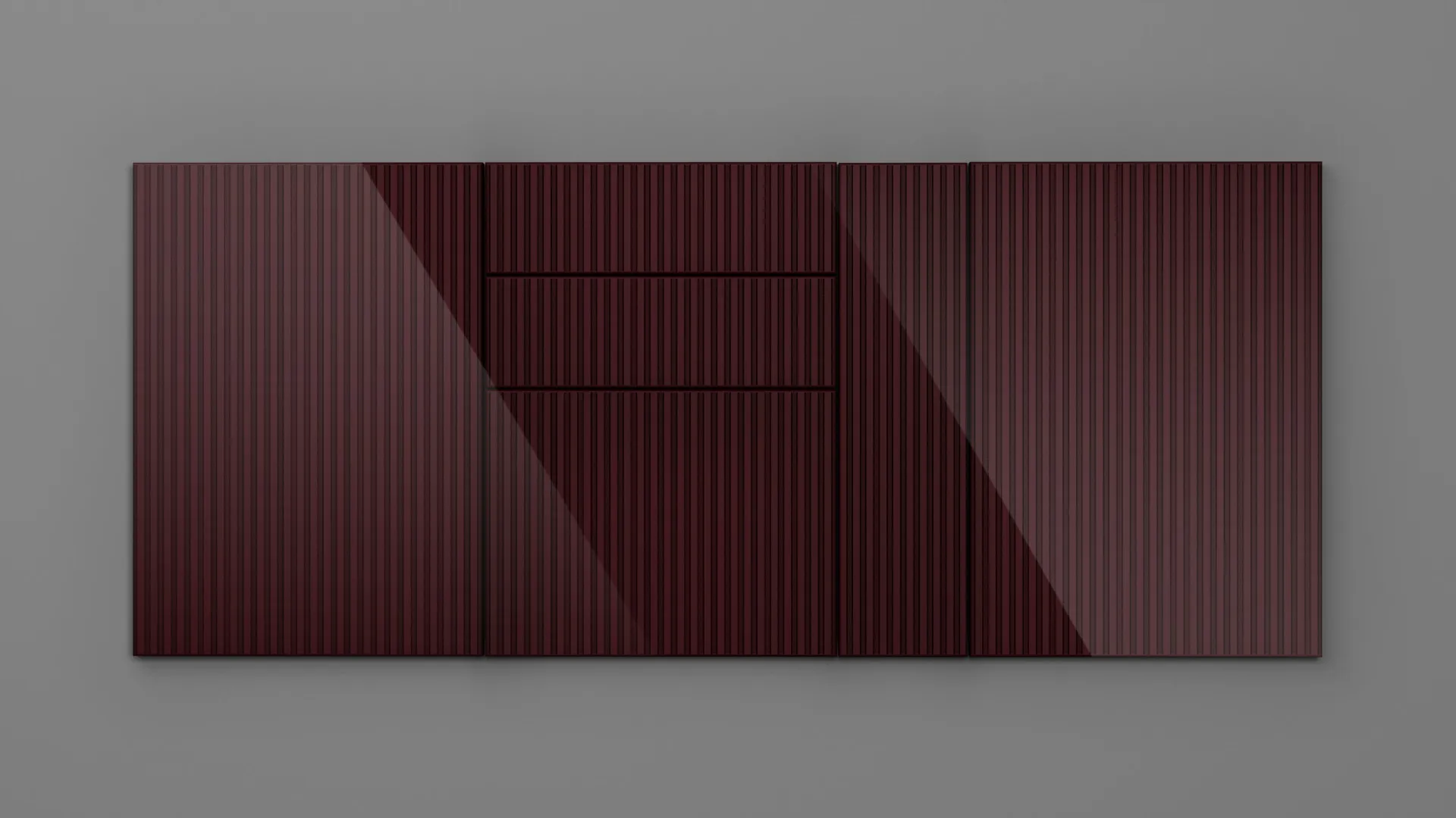 18 mm A352/R3 BORDO HG 3D - high gloss 3d - culori uni