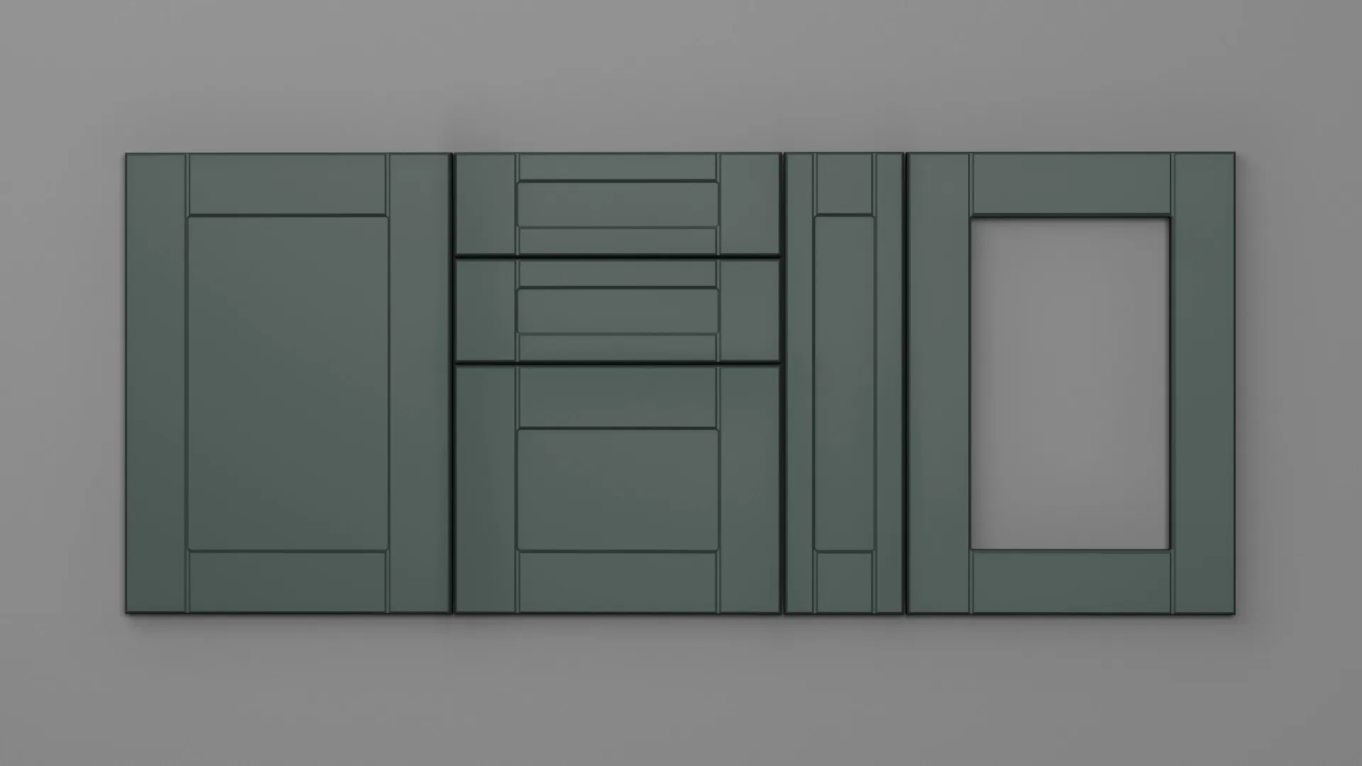 22 mm A159/R6 VERDE STUF ULTRA MAT - ultra mat - culori uni