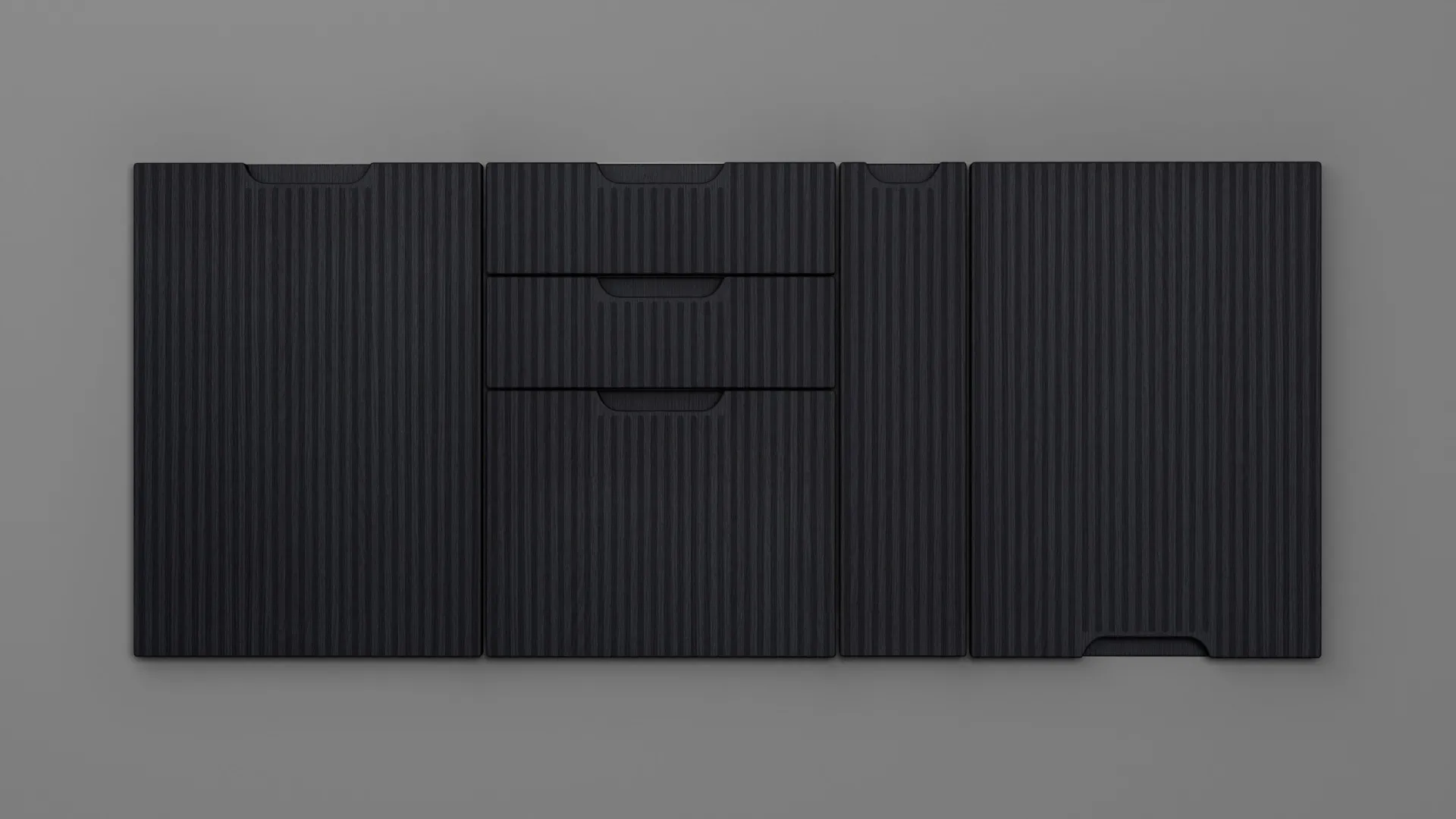 18 mm A351/R3 NEGRU STRUCTO - mat - uni structo