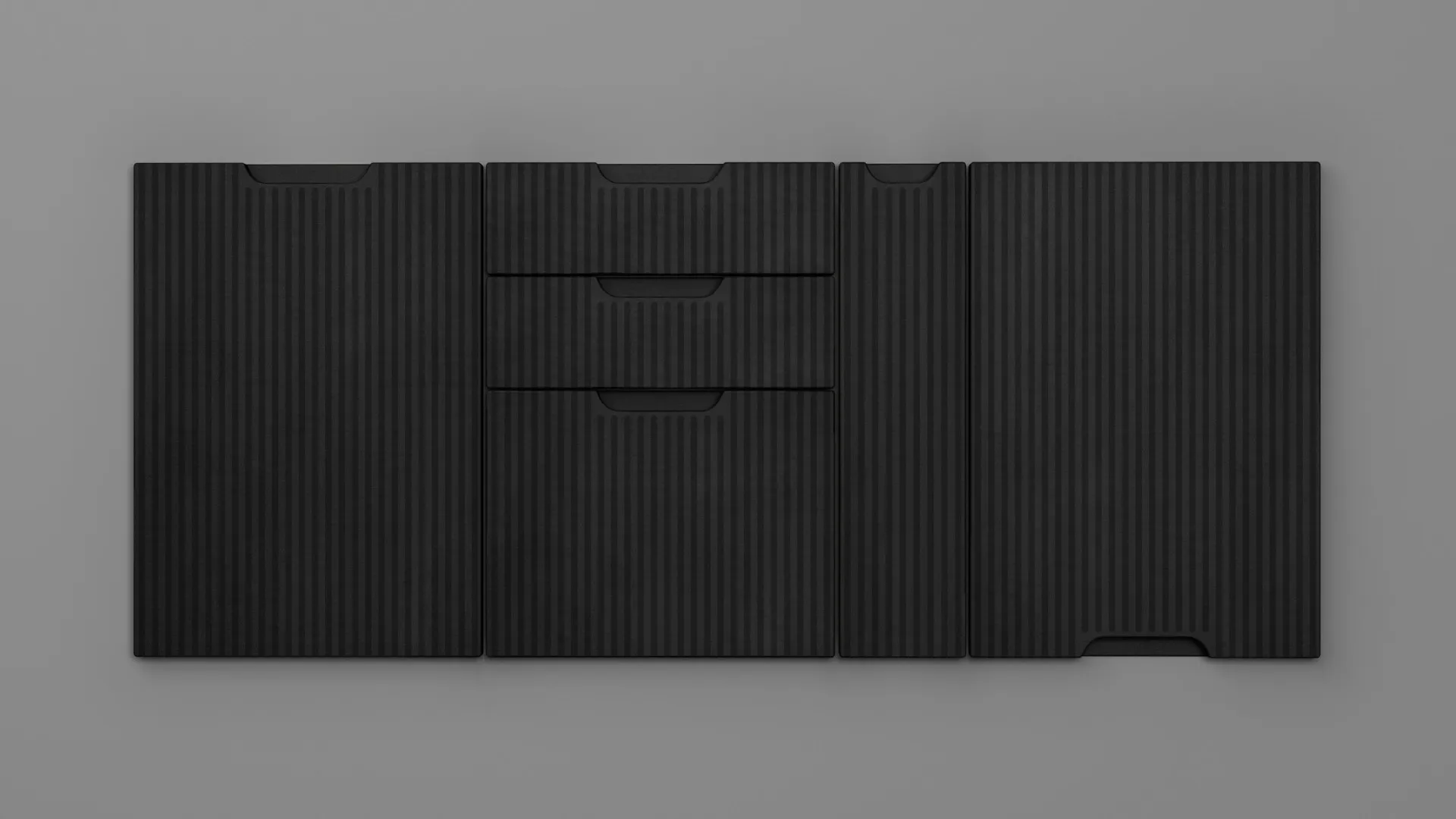 18 mm A351/R3 NEGRU CERAMIC - mat - imitație de textură