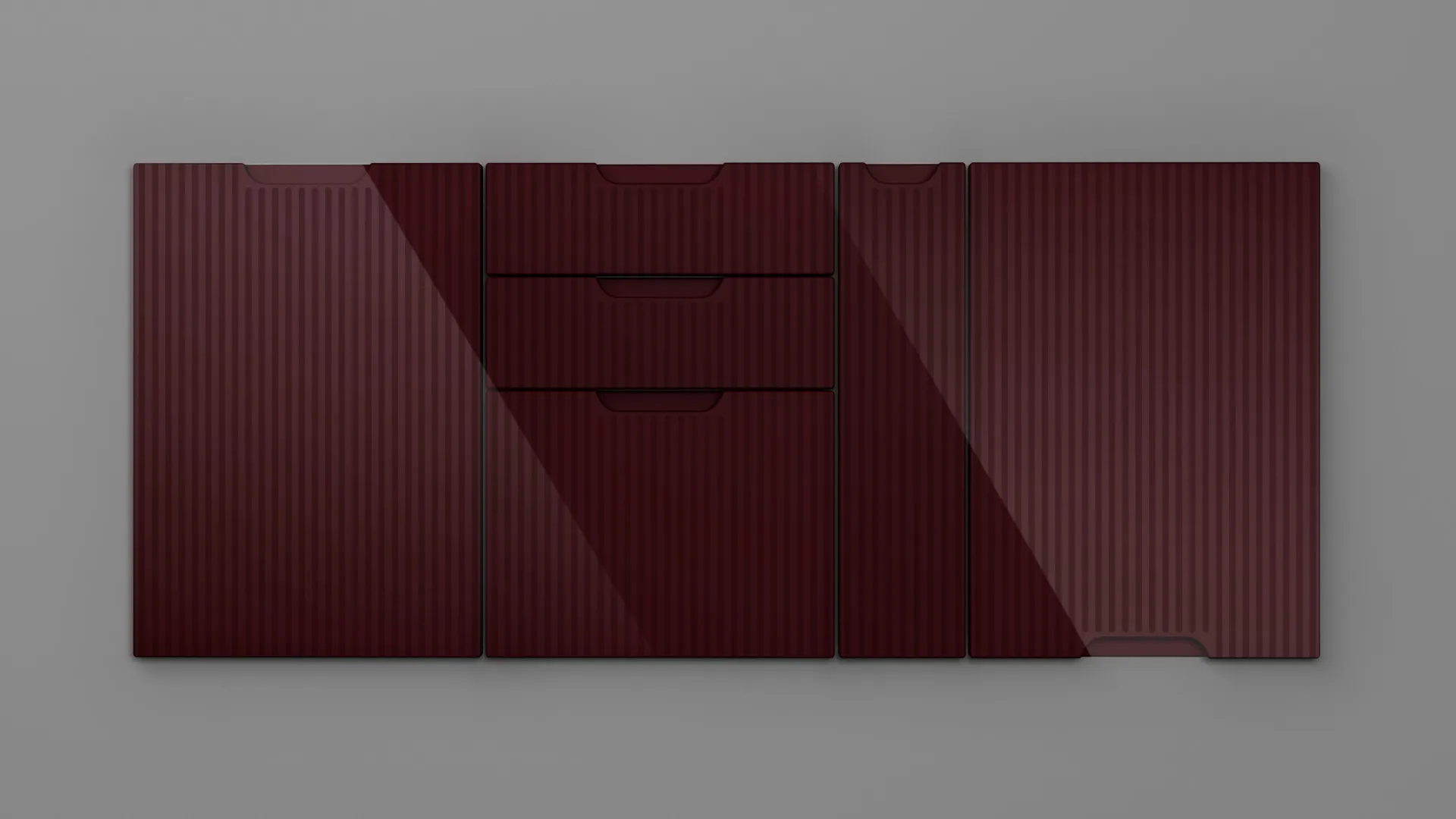 18 mm A351/R3 BORDO HG 3D - high gloss 3d - culori uni