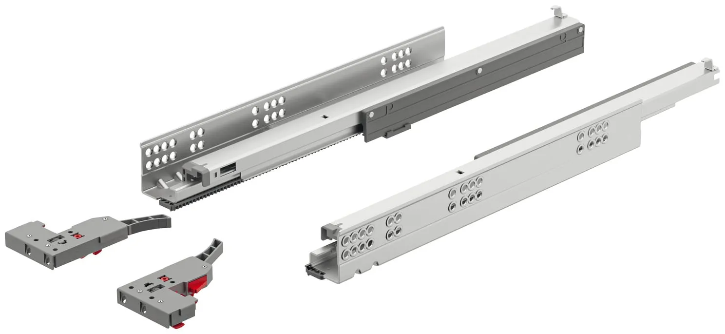 Glisiera ascunsa extractie totala cu amortizare UM A30 Synchro 19 mm - Hafele
